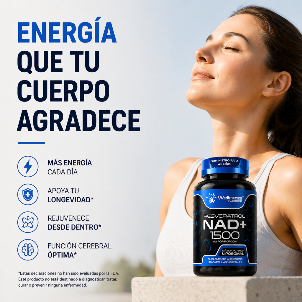 NAD+Reservatrol Suplemento