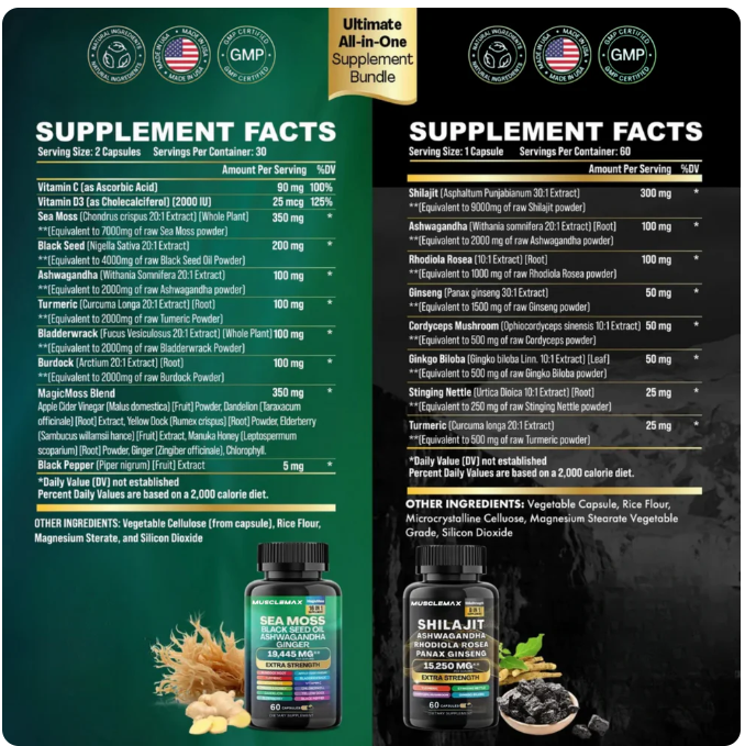 Suplemento Natural Energizante - 60 Cápsulas