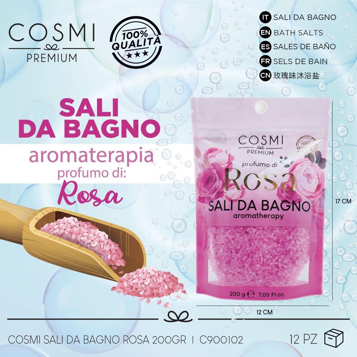 Sal de Baño Aromatherapy Rosa